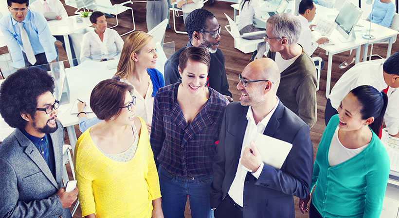 United Shores - Organization and process design - Team von oben 820x447 1